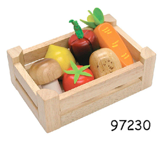 Wooden Vegetable Set