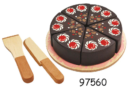 Wooden Chocolate Cake Play Set