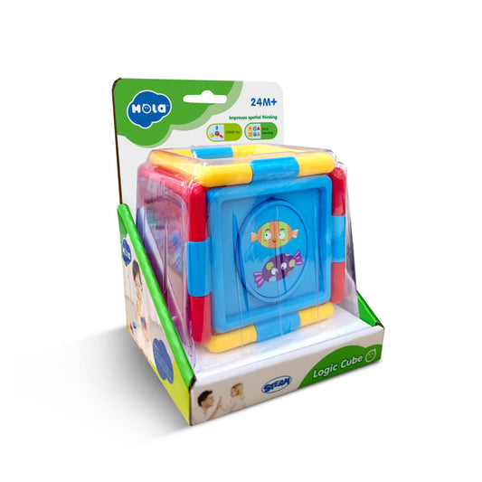 Hola Logic Cube, STEAM Shape Sorter Toy (24M+)