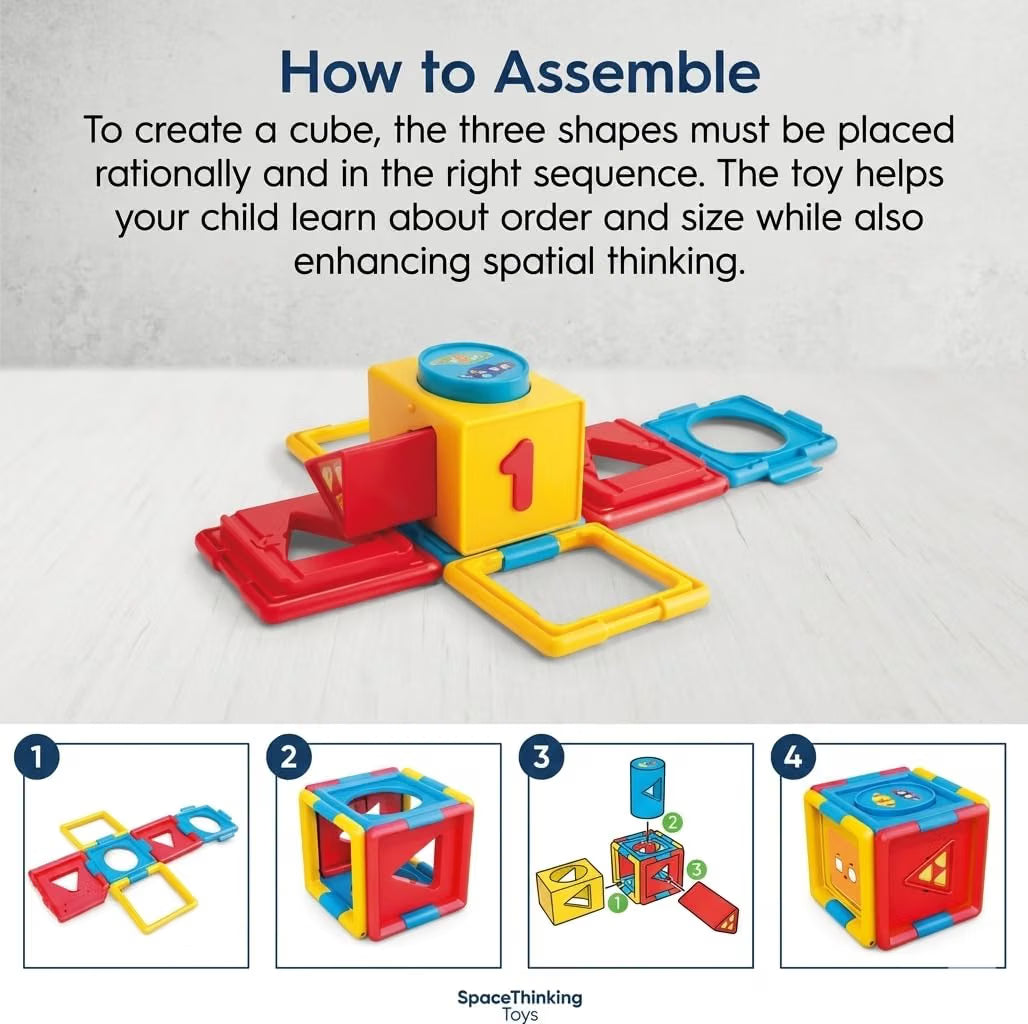 Hola Logic Cube, STEAM Shape Sorter Toy (24M+)