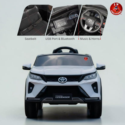 Toyota Fortuner Legender Kids Electric Ride-On SUV | 12V Dual Motor, 2-Seater with 2.4GHz Remote Control