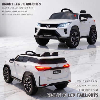 Toyota Fortuner Legender Kids Electric Ride-On SUV | 12V Dual Motor, 2-Seater with 2.4GHz Remote Control