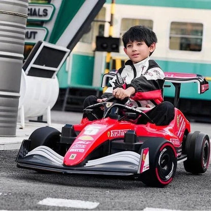 F1 Champion Kids Ride-On Car | Electric Racing Kart for Children