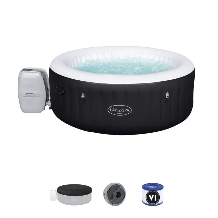BESTWAY (60001) INFLATABLE PORTABLE SPA LAY Z BATHTUB MIAMI AIRJET 71" X 26"/1.80M X 66CM
