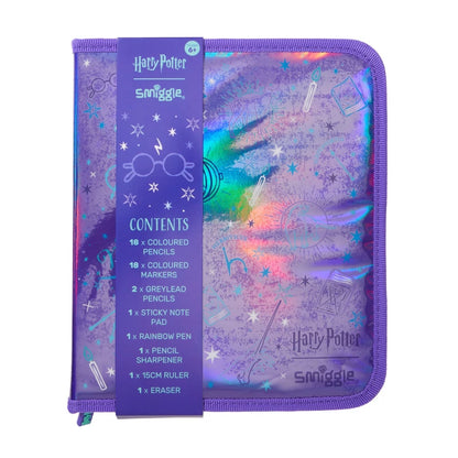 Smiggle All-in-One Kids Stationery Set – School Pencil, Colouring and Writing Kit - HARRY POTTER P