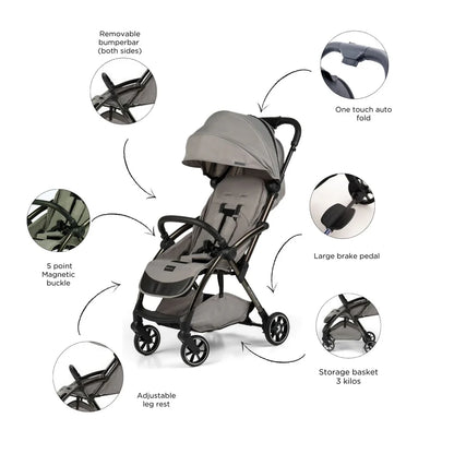 Leclerc baby Influencer Air Stroller Violet Grey