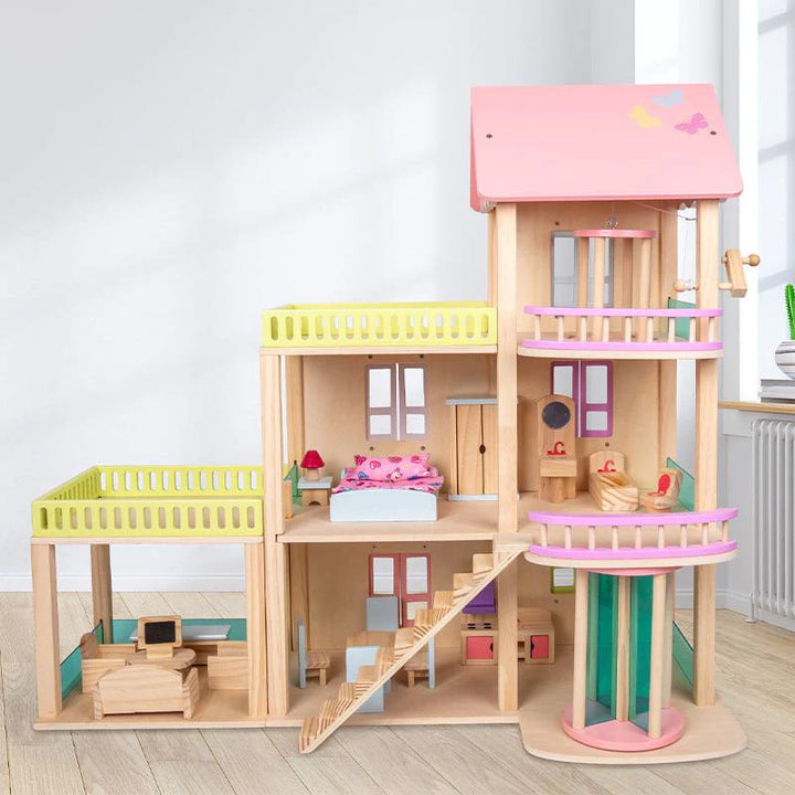 Wooden Elevator Princess Room Wooden Dollhouse