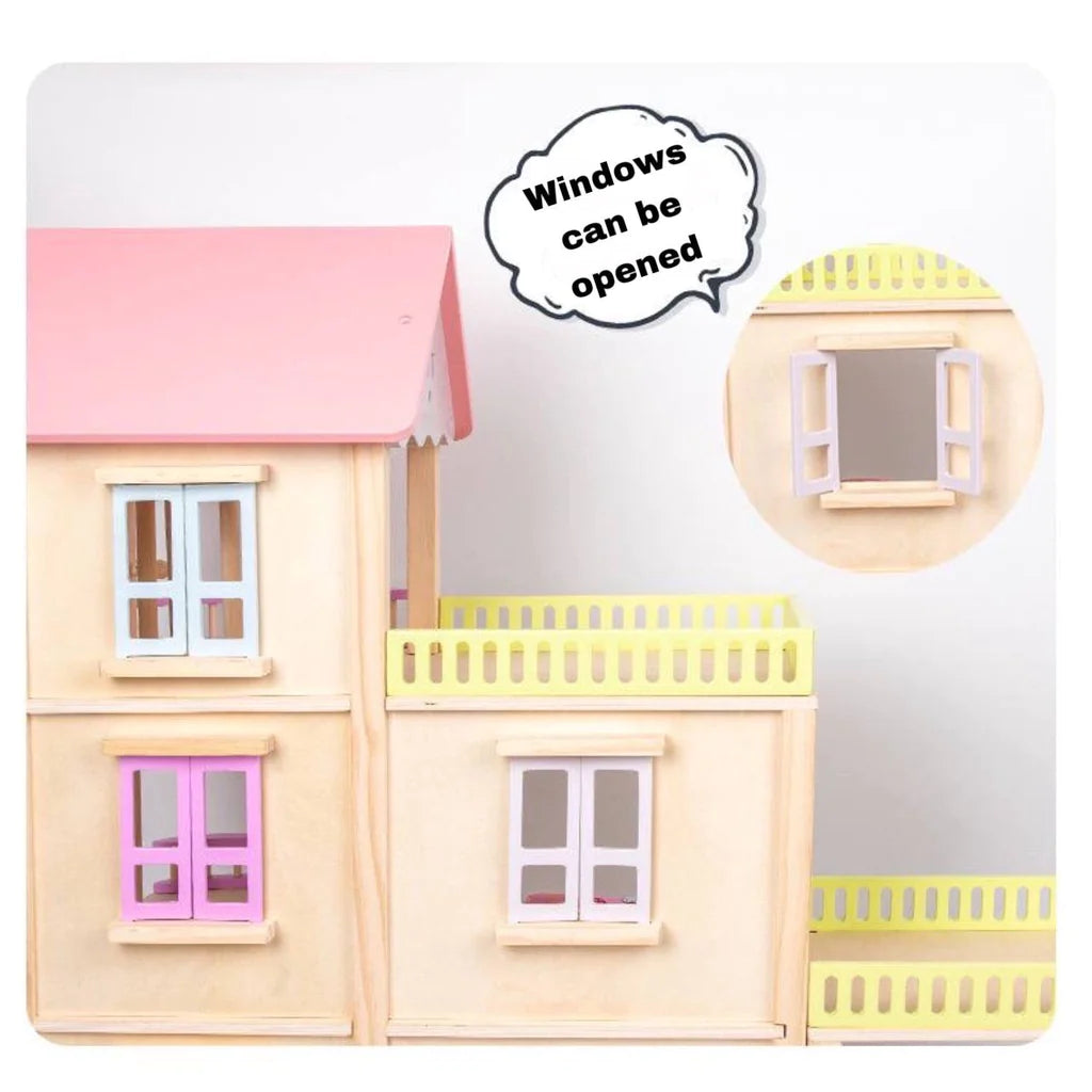 Wooden Elevator Princess Room Wooden Dollhouse