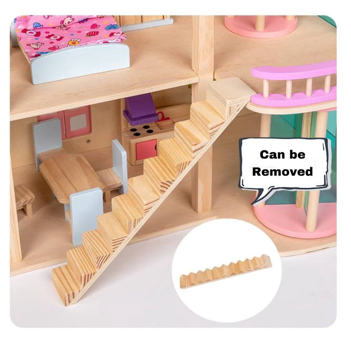 Wooden Elevator Princess Room Wooden Dollhouse