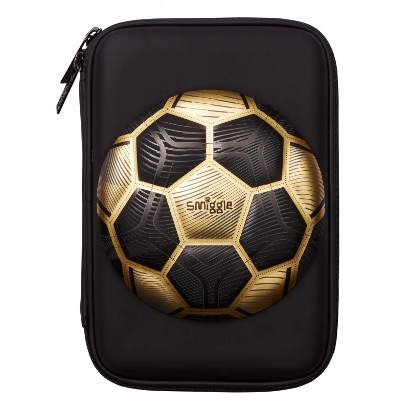 Smiggle Hardcase Pencil Case for Kids - FOOTBALL