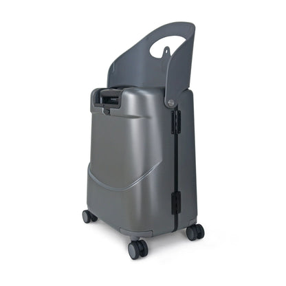 MIAMILY CHARCOAL GREY RIDE-ON TROLLEY CARRY-ON LUGGAGE 18 INCHES