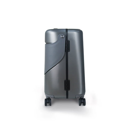 MIAMILY CHARCOAL GREY RIDE-ON TROLLEY CARRY-ON LUGGAGE 18 INCHES