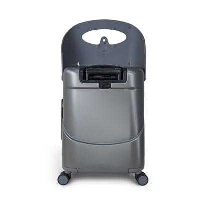 MIAMILY CHARCOAL GREY RIDE-ON TROLLEY CARRY-ON LUGGAGE 18 INCHES