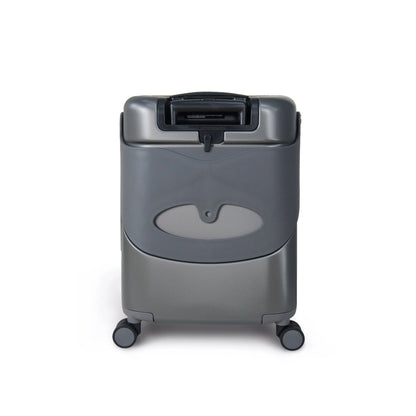 MIAMILY CHARCOAL GREY RIDE-ON TROLLEY CARRY-ON LUGGAGE 18 INCHES