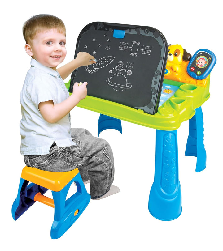 WinFun Smart Touch 'N Learn Activity Desk with LED screen & Stool