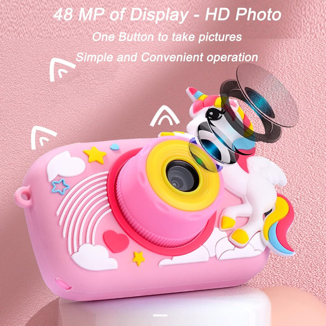 Toys Uncle Digital Video Camera for Kids with Protective Silicone Cover with inbuilt Games (UNICORN)