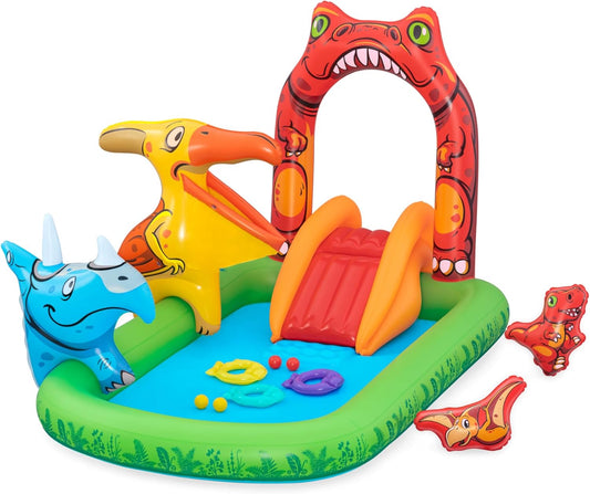 Bestway Jurassic Splash Inflatable Playcenter with Swimming Pool