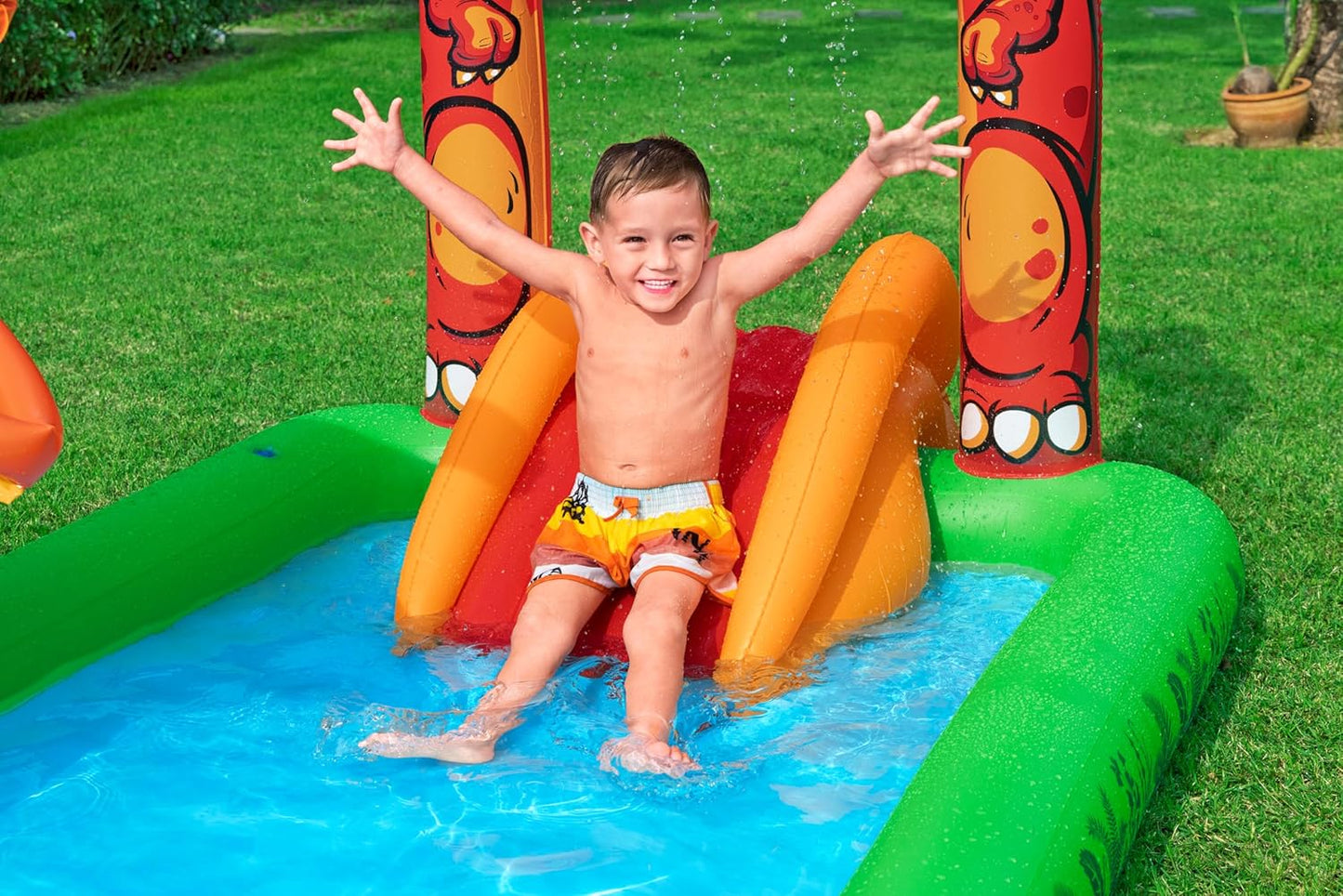 Bestway Jurassic Splash Inflatable Playcenter with Swimming Pool