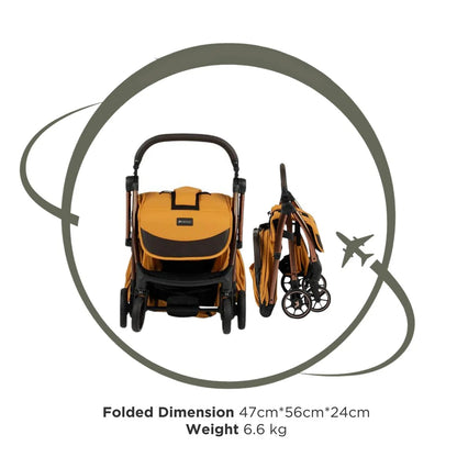 Leclerc Baby Influencer Air Stroller Golden Mustard