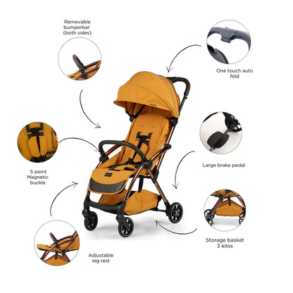 Leclerc Baby Influencer Air Stroller Golden Mustard