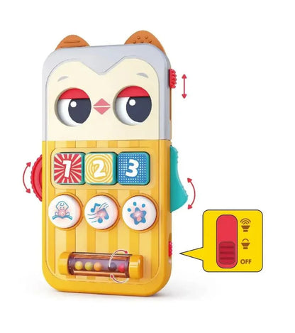 Hola Owl Mini Busy Board, Musical & Light-Up Toy (6-36 Months)