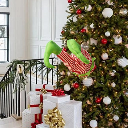 Deluxe Animated Moving Elf Legs Tree Decor – A Hilarious and Eye-Catching Ornament That Looks Like an Elf Is Stuck in Your Tree