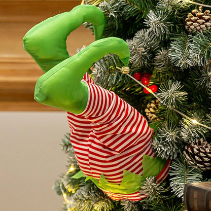 Deluxe Animated Moving Elf Legs Tree Decor – A Hilarious and Eye-Catching Ornament That Looks Like an Elf Is Stuck in Your Tree