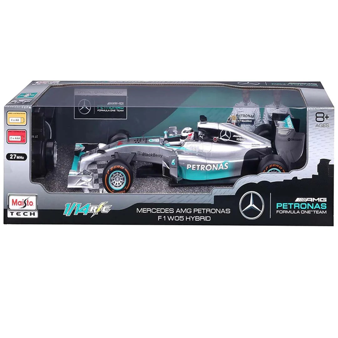 Maisto 1:14 R/C Mercedes-AMG Petronas F1 W05 Hybrid – Remote Control Formula 1 Car