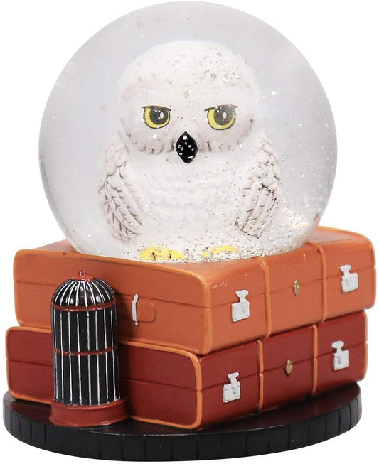 Harry Potter Hedwig Snow Globe with Suitcase Base – Hogwarts Owl Collectible Decor Piece