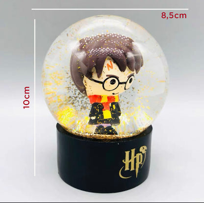 Harry Potter Mini Snow Globe with Cute Figurine & Glitter – Magical Desk Decor Collectible