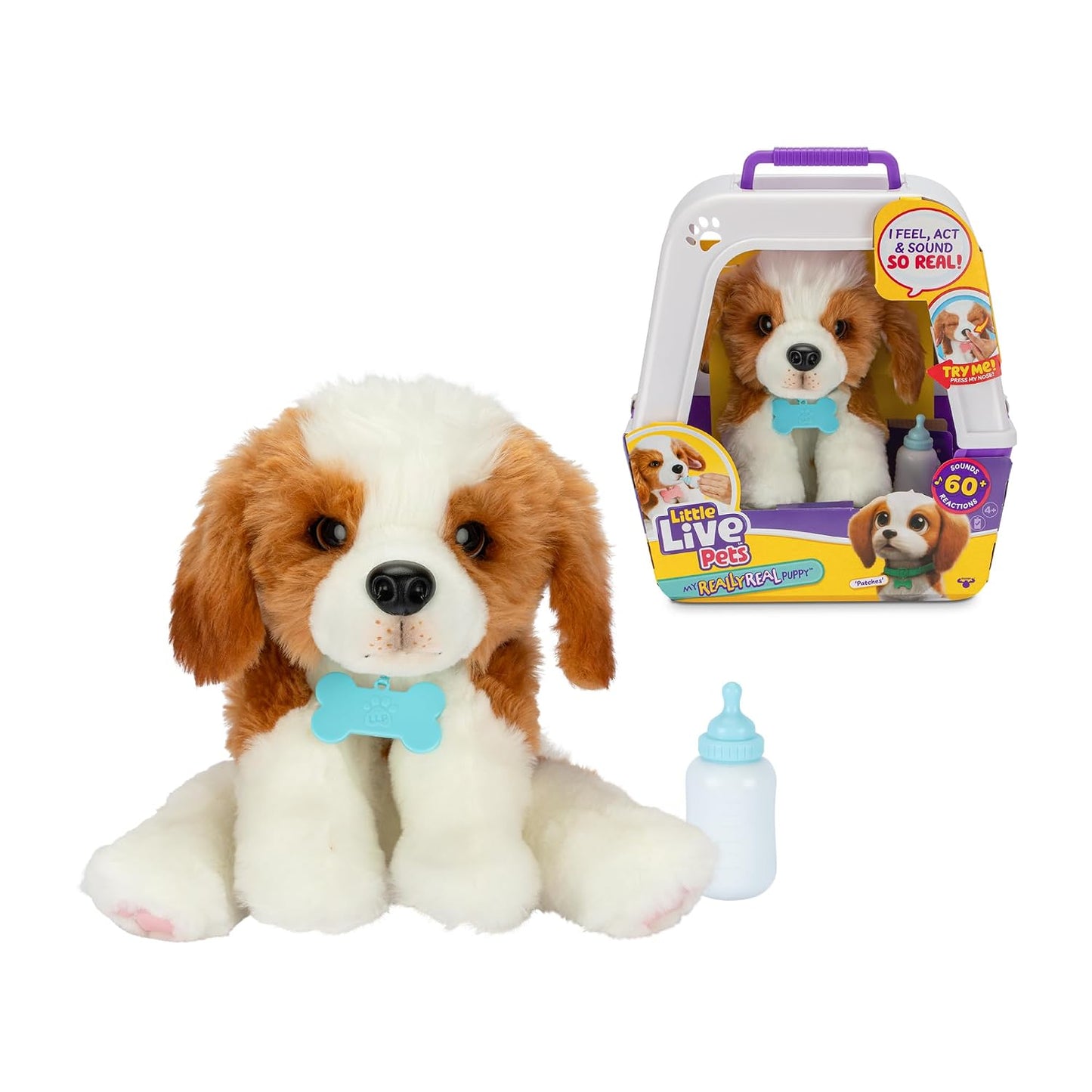 Little Live Pets My Really Real Puppy Pet Toy, 50 Sounds and Reactions, Puppy with Soft Fur and Eyes