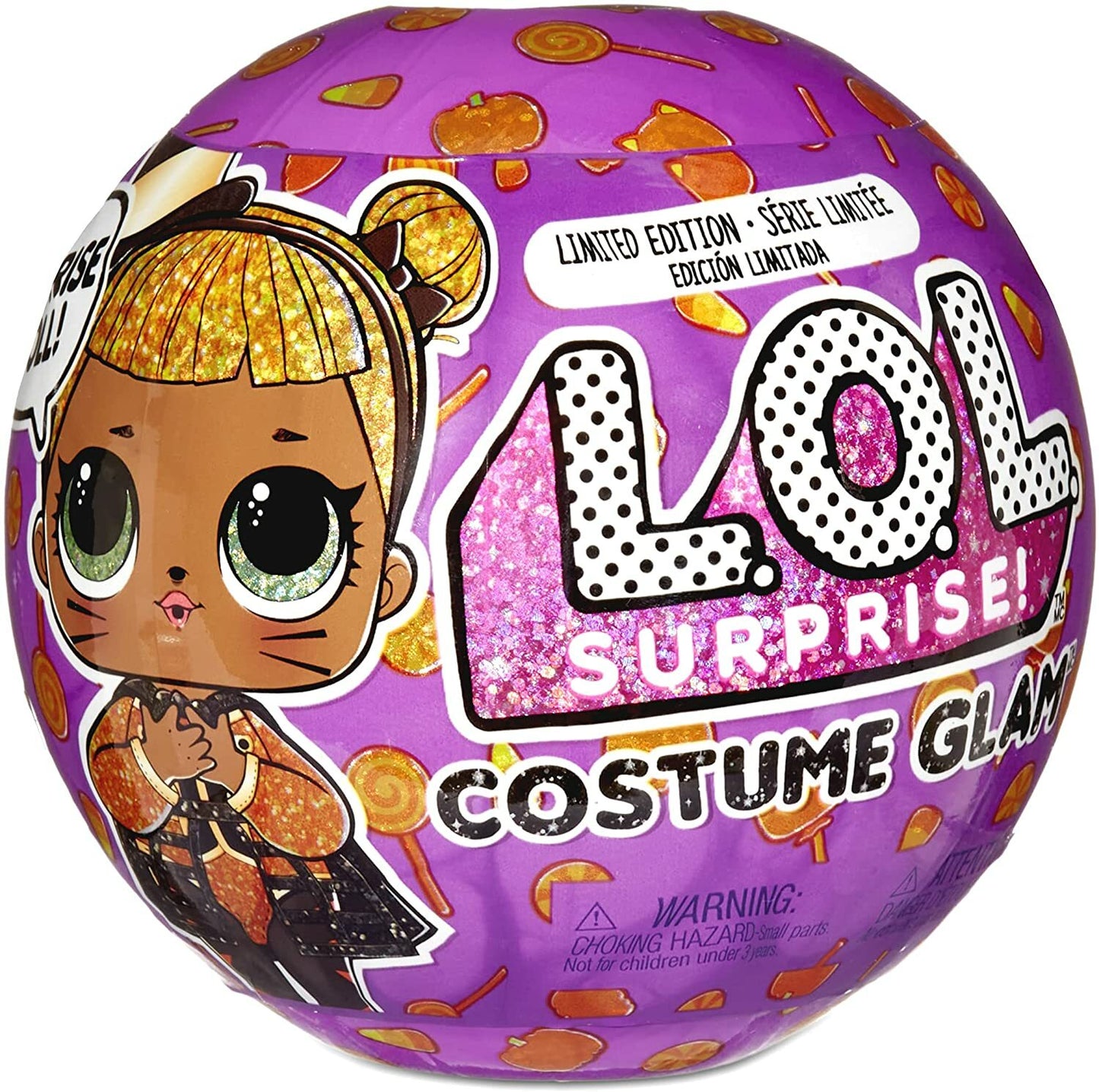 L.O.L. Surprise! Costume Glam Baby Cat Doll with 7 Surprises