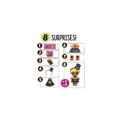 L.O.L. Surprise! Costume Glam Baby Cat Doll with 7 Surprises
