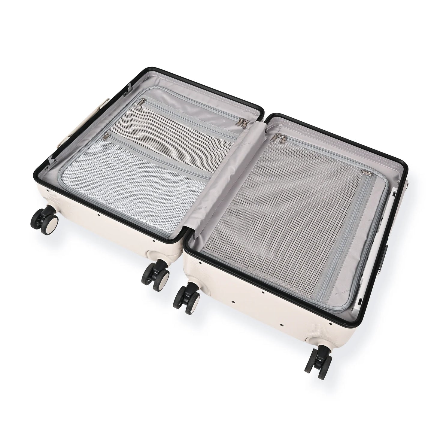 MIAMILY MIST GREY RIDE-ON TROLLEY CARRY-ON LUGGAGE 18 INCHES