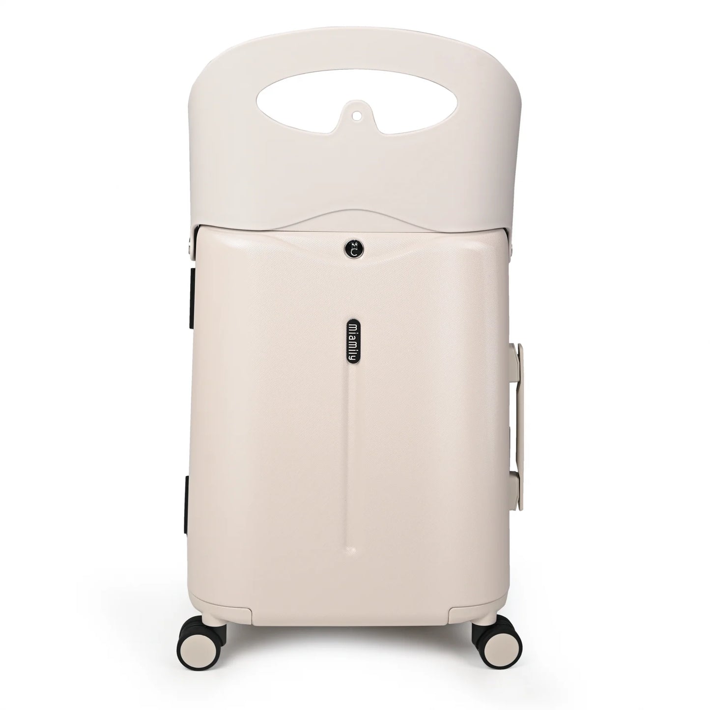 MIAMILY MIST GREY RIDE-ON TROLLEY CARRY-ON LUGGAGE 18 INCHES