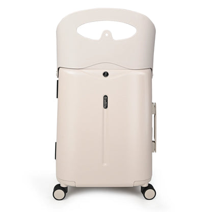 MIAMILY MIST GREY RIDE-ON TROLLEY CARRY-ON LUGGAGE 18 INCHES