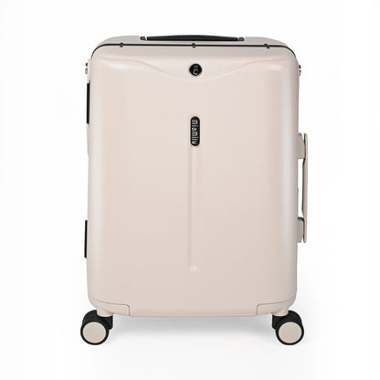 MIAMILY MIST GREY RIDE-ON TROLLEY CARRY-ON LUGGAGE 18 INCHES