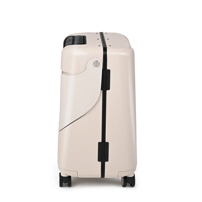 MIAMILY MIST GREY RIDE-ON TROLLEY CARRY-ON LUGGAGE 18 INCHES