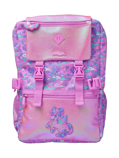 Smiggle Big Size Foldover Backpack for Kids - UNICORN