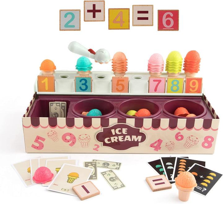 TopBright Math & Logic Numbers & Calculating Ice Cream Box