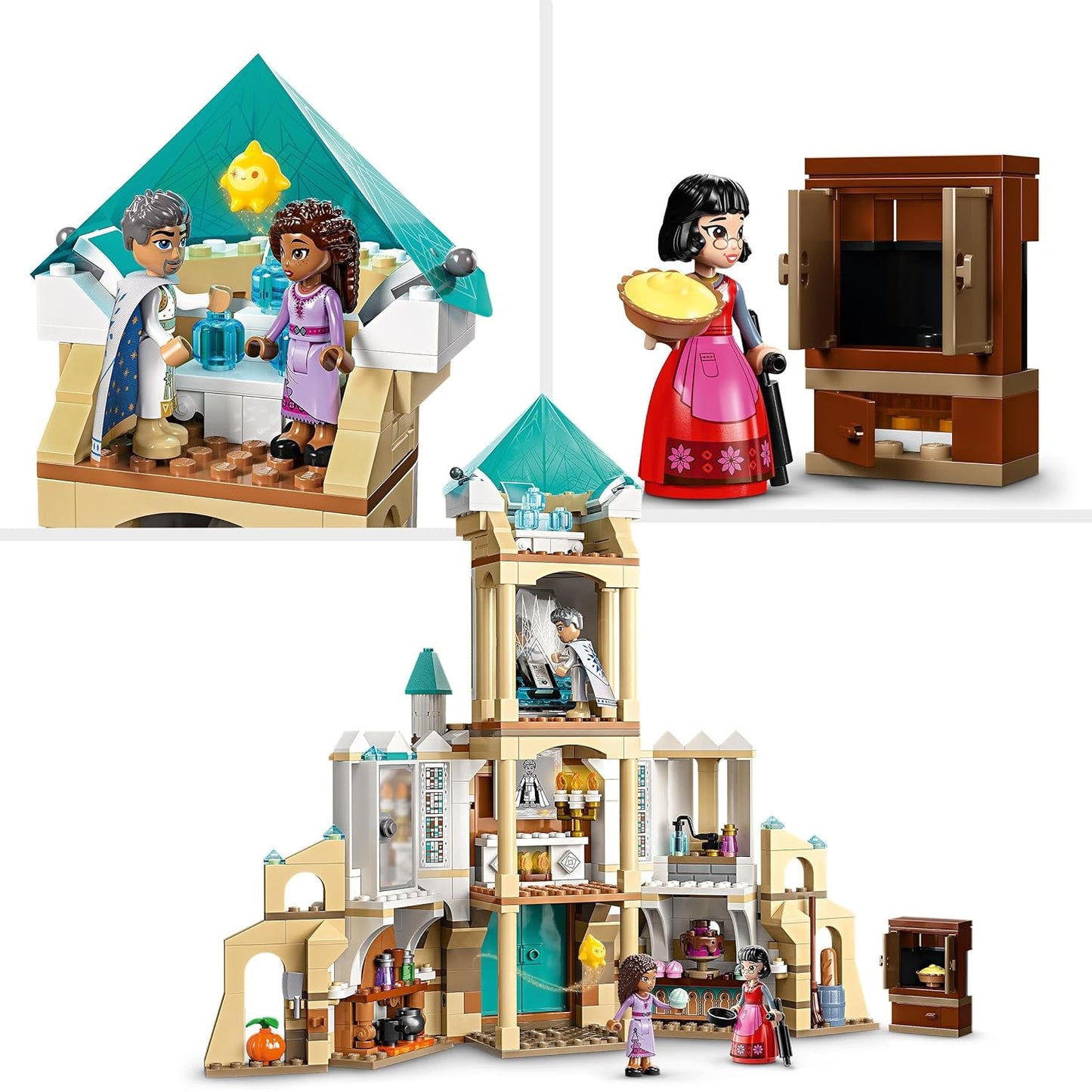 LEGO ǀ Disney King Magnifico’s Castle 43224 Building Toy Set (613 Pieces)