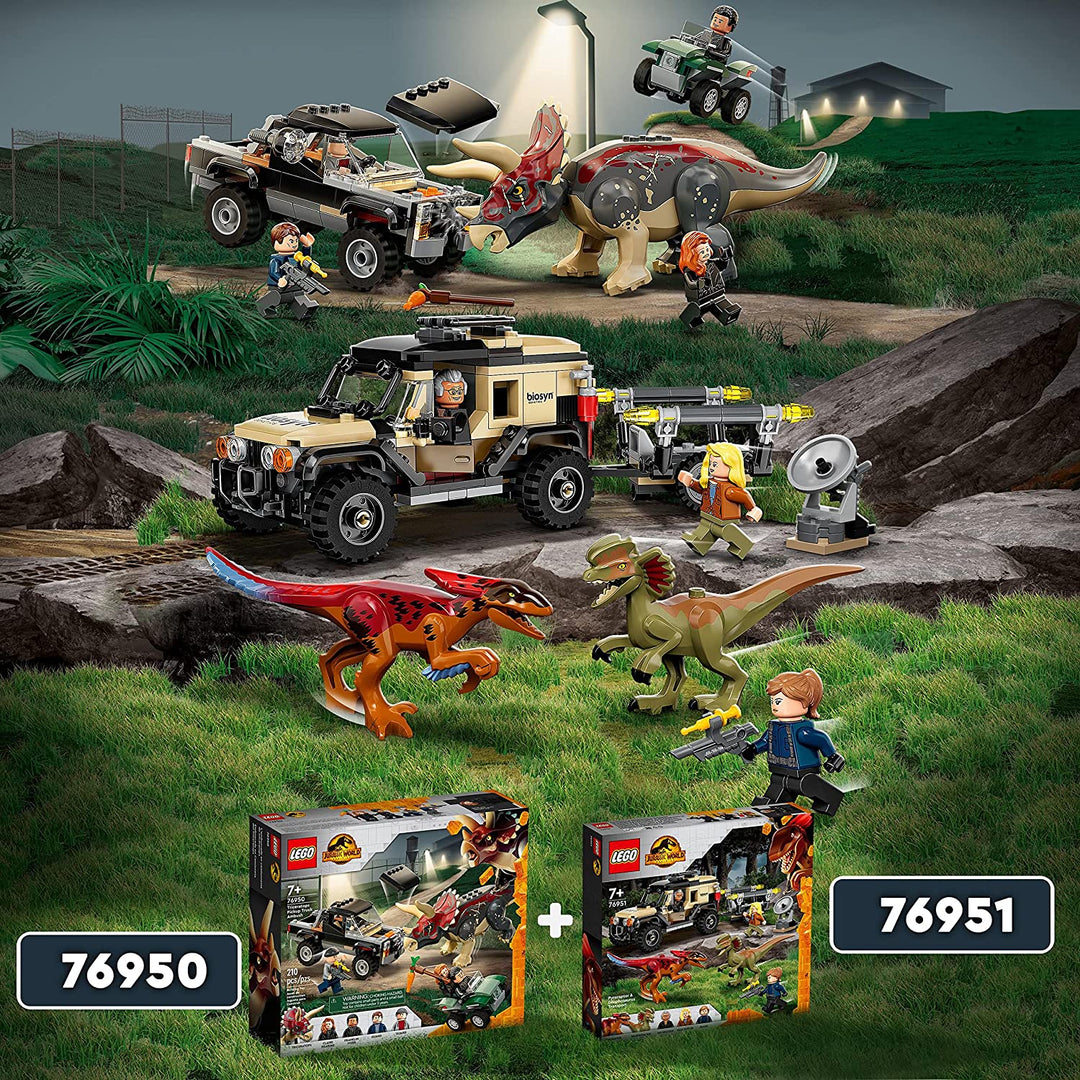 LEGO Jurassic World Pyroraptor & Dilophosaurus Transport 76951 (254 Pieces)