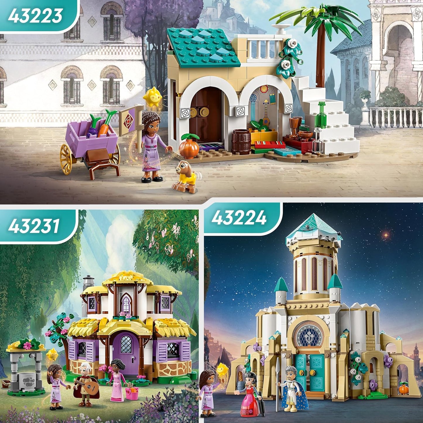 LEGO ǀ Disney King Magnifico’s Castle 43224 Building Toy Set (613 Pieces)