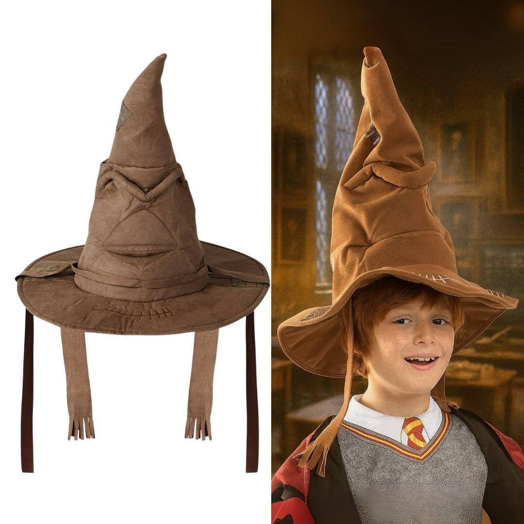 Harry Potter Sorting Hat Replica – Soft Fabric Wizard Hat for Kids & Adults Costume Cosplay