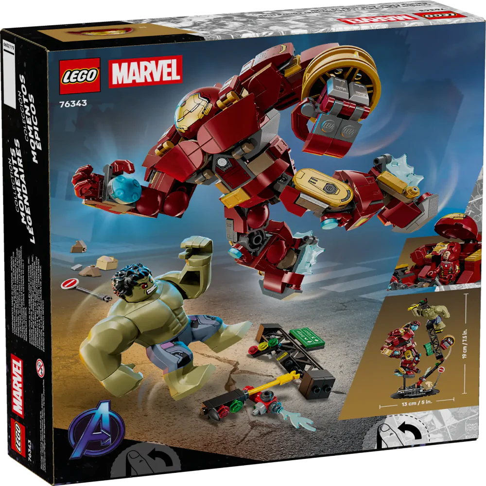 Lego 76343 Super Heroes Marvel Epic Battle: Hulkbuster Vs. The Hulk (413 Pieces)