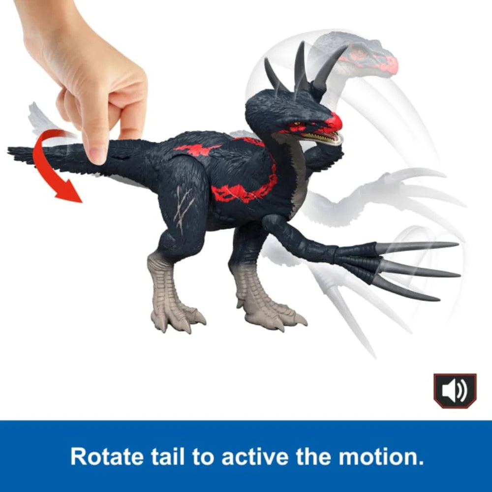 Mattel Jurassic World Slash N Roar Therizinosaurus Dinosaur Figure