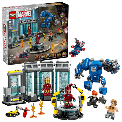Lego 76315 Super Heroes Marvel Iron Man's Laboratory: Hall of Armor (384Pieces)