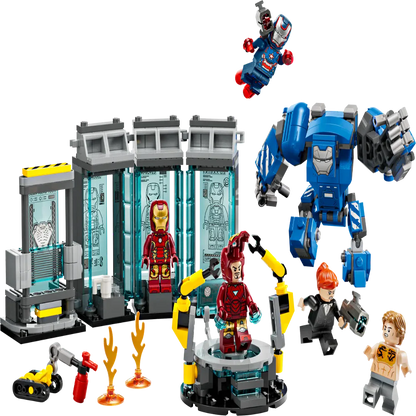 Lego 76315 Super Heroes Marvel Iron Man's Laboratory: Hall of Armor (384Pieces)