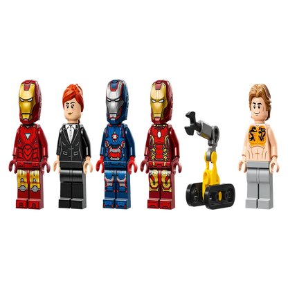 Lego 76315 Super Heroes Marvel Iron Man's Laboratory: Hall of Armor (384Pieces)