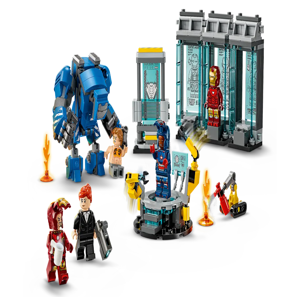 Lego 76315 Super Heroes Marvel Iron Man's Laboratory: Hall of Armor (384Pieces)